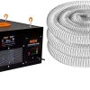 WEN 3410 3-Speed Remote-Controlled Air Filtration System (300/350/400 CFM) & FULTON 4 x 20′ Ultra Flex Clear-Vue Heavy Duty PVC Hose – MADE IN USA!