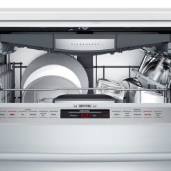 Alternative view of Bosch – 800 Series 24 Top Control Built-In Dishwasher with CrystalDry, Stainless Steel Tub, 3rd Rack, 42 dBa – Stainless steel