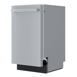 Alternative view of Bosch – 800 Series 18 Top Control Smart Built-In Dishwasher with 3rd Rack and 44 dBA – Silver