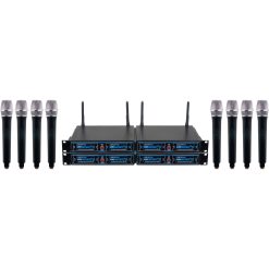 VocoPro UDH-CHOIR-8 UHF Handheld Wireless Microphone Package