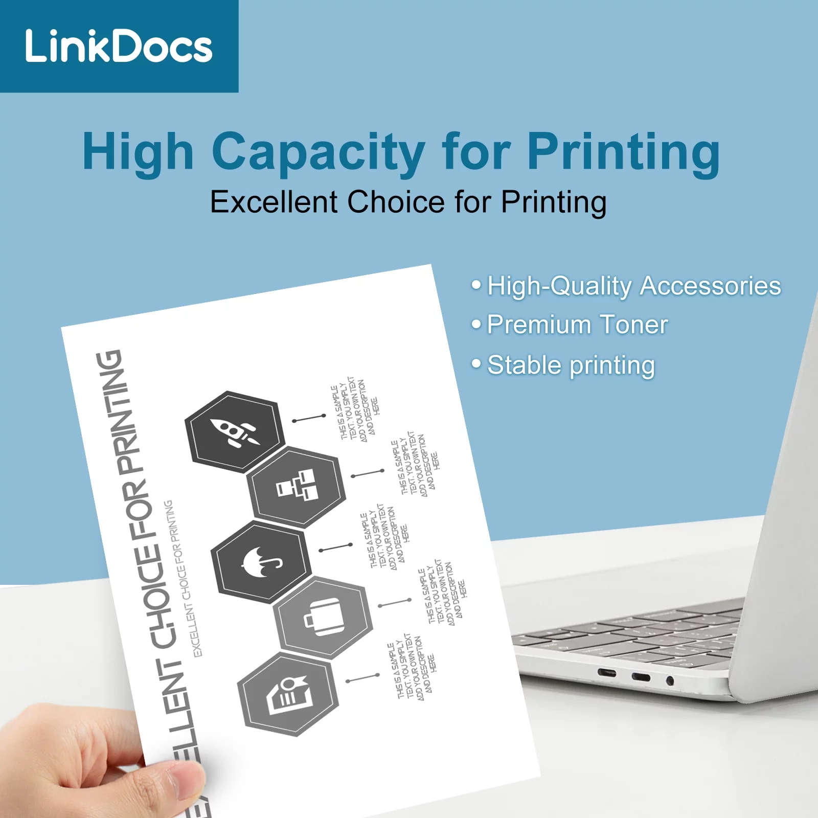 LinkDocs 30A CF230A Toner Cartridge Replacement for HP 30A CF230A Black Toner Cartridge used with HP Laserjet Pro MFP M203dw M227fdw M227fdn M203d M203dn M227sdn M227 M203 Printer (Black 2-Pack) - Image 4